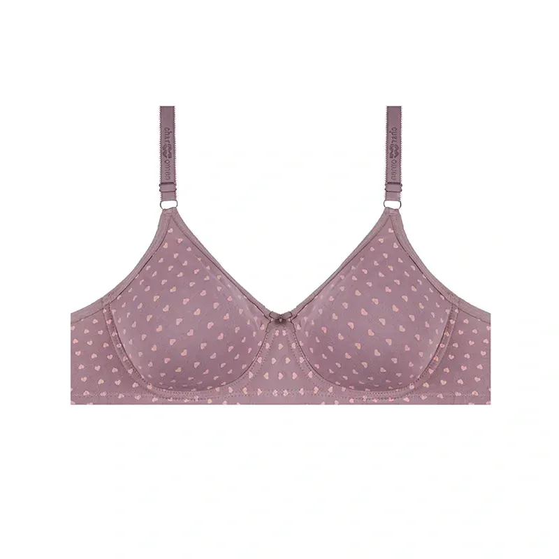 سوتین نخی فنردار طرح قلب ریز زنانه و دخترانه سه قزنه